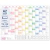 Artikelbild 1 des Artikels “Wandkalender 2027 A2 gerollt abwischbar [Rainbow] “