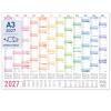 Artikelbild 1 des Artikels “Wandkalender 2027 A3 abwischbar gerollt quer [Rainbow] “