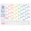 Artikelbild 1 des Artikels “Wandkalender 2027 A3 abwischbar gerollt quer [Rainbow] “