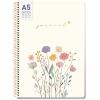 Artikelbild 1 des Artikels “Bullet Journal dotted A5 mit Spiralbindung [Flower Joy] “