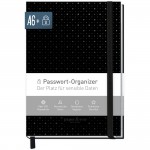 Passwortbuch A6+ mit Register A-Z "Black Edition" 