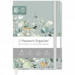 Passwortbuch A6+ mit Register A-Z "Minty Leaves" 