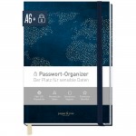 Passwortbuch A6+ mit Register A-Z "World Wide" 