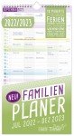 FamilienPlaner 2022/2023 Wandkalender 5-spaltig Jul 22 - Dez 23 