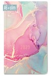 Monatskalender slim 2023 A6+ [Silky Pink] 