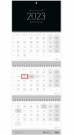 3-Monatskalender 2023 Wandkalender [Black Edition] 