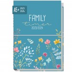 Family-Timer A5 2023/2024 [Happy Flower - Blue] 