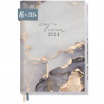 Chäff-Timer Mini Kalender 2024 A6+ [Grey Marble] 