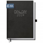 Organizer Day by Day A5 2024 [Schwarz] 