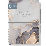 Family-Timer A5 2024 Jan - Dez 2024 [Grey Marble] 