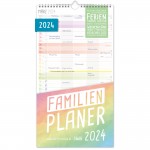 Familienplaner 2024 Wandkalender 12 Monate [Rainbow] 