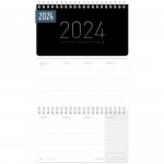 Tischkalender Pocket 2024 [Black Edition] 
