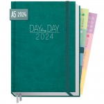 Organizer Day by Day A5 2024 Deluxe [Petrol] 