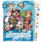 Grundschul-Aufgabenheft A5 für die 1. + 2. Klasse ohne Datum [Rasselbande] 