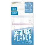 Familienplaner 2025 Kompakt 4-spaltig [3-farbig] 