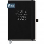 Wochen-Notiz-Timer Classic A5 2025 12 Monate [Schwarz] 