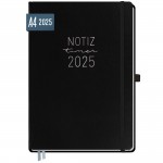 Wochen-Notiz-Timer Maxi 2025 A4 [Schwarz] 