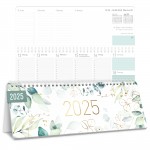 Wochen-Tischkalender 2025 im Quer-Format [Blattgold] 