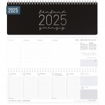 Wochen-Tischkalender 2025 im Quer-Format [Black Edition] 