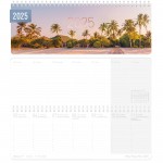 Wochen-Tischkalender 2025 International [Beach & Chill] 