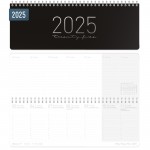 Wochen-Tischkalender 2025 International [Schwarz] 