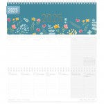 Wochen-Tischkalender 2025 International [Happy Flower] 