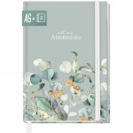 paper & you Adressbuch A6 [Minty Leaves] 