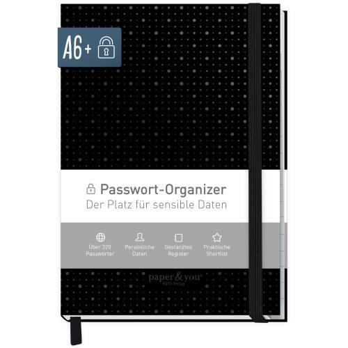 Artikelbild des Artikels “Passwortbuch A6+ mit Register A-Z 