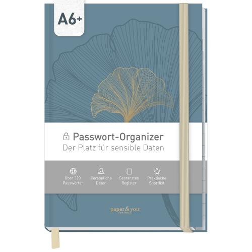 Artikelbild des Artikels “Passwortbuch A6+ mit Register A-Z 
