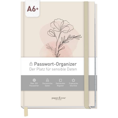 Artikelbild des Artikels “Passwortbuch A6+ mit Register A-Z 