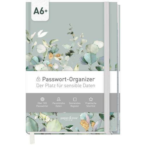 Artikelbild des Artikels “Passwortbuch A6+ mit Register A-Z 