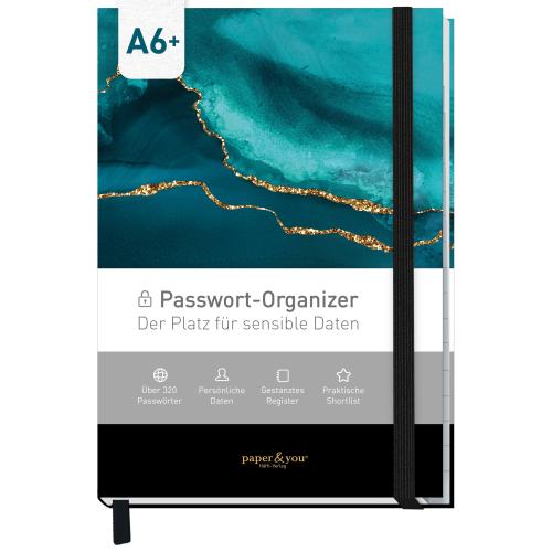Artikelbild des Artikels “Passwortbuch A6+ mit Register A-Z 