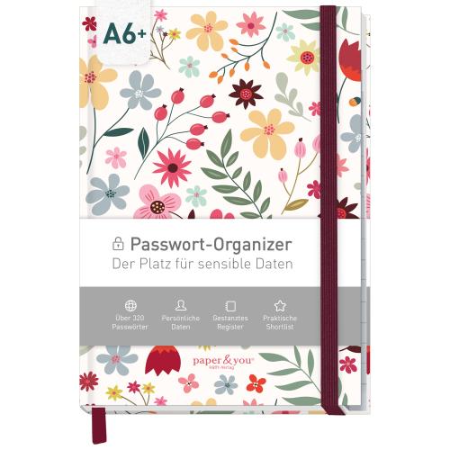 Artikelbild des Artikels “Passwortbuch A6+ mit Register A-Z 