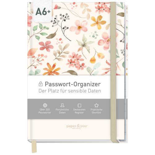 Artikelbild des Artikels “Passwortbuch A6+ mit Register A-Z 