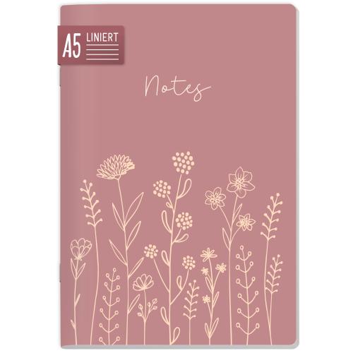 Artikelbild des Artikels “paper&you Notizheft Classic liniert A5 [Fine Flowers rosé] “