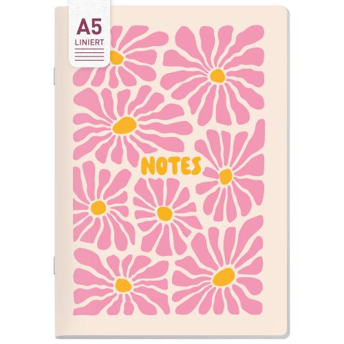 Artikelbild des Artikels “paper&you Notizheft Classic liniert A5 [Pink Flowers] “