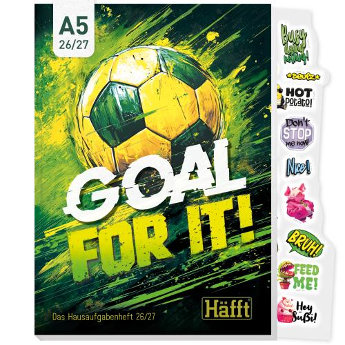 Artikelbild des Artikels “Häfft Original Hausaufgabenheft A5 2026/2027 [Goal for It] “