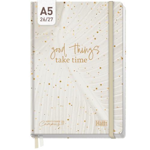 Artikelbild des Artikels “Häfft-Timer Campus A5 2026/2027 [Sparkling Leaf] “