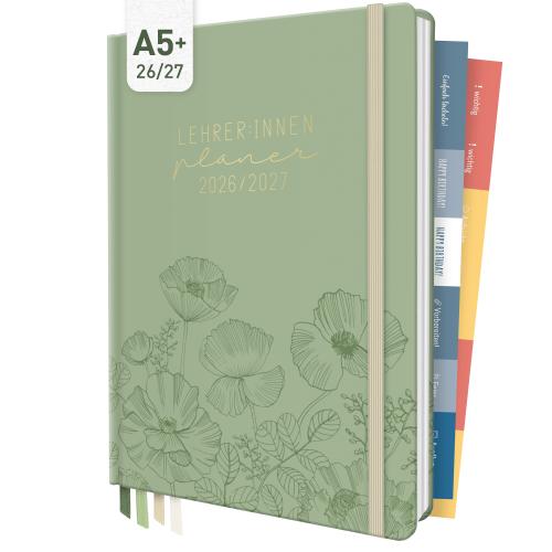 Artikelbild des Artikels “Lehrer-Planer A5+ 26/27 [Green Poppy] “