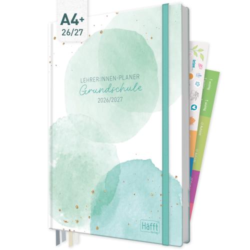 Artikelbild des Artikels “Lehrer-Planer Grundschule A4+ 26/27 [Watercolor Dots] “