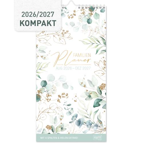 Artikelbild des Artikels “Familienplaner kompakt 2026/2027 Wandkalender 4-spaltig [Blattgold] “