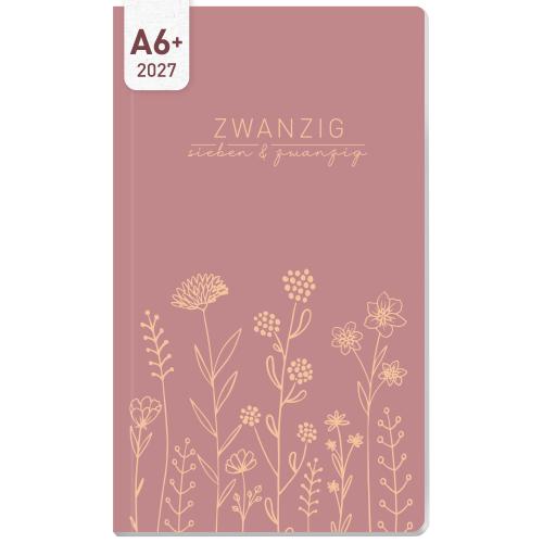 Artikelbild des Artikels “Monatskalender Pocket Slim A6+ 2027 [Fine Flowers rosé] “
