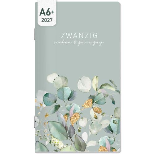Artikelbild des Artikels “Monatskalender Square A6+ 2027 [Minty Leaves] “