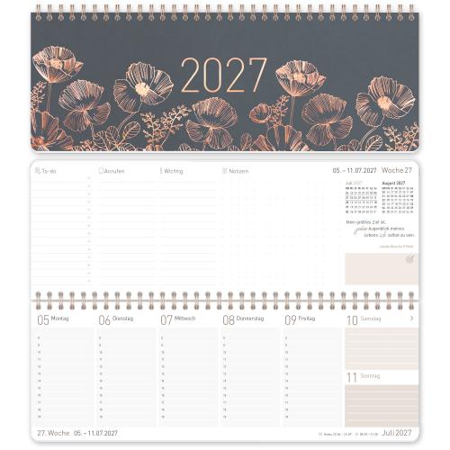 Artikelbild des Artikels “Wochen-Tischkalender quer 2027 [Poppy] “