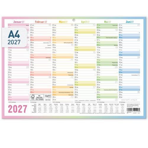 Artikelbild des Artikels “Tafelkalender 2027 A4 [Rainbow] “