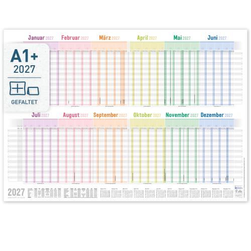 Artikelbild des Artikels “Urlaubsplaner / Teamkalender 2027 A1 + quer [Rainbow] “
