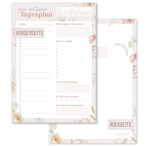 Artikelbild des Artikels “Tagesplaner Achtsamkeit Block A5 [Calm Flowers] “