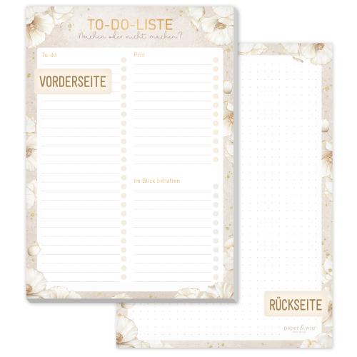 Artikelbild des Artikels “To-do Listen Block A5 [Golden Blossoms] “