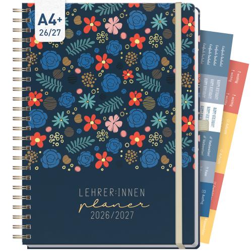Artikelbild des Artikels “Lehrer-Planer Maxi Deluxe A4+ 26/27 [Flowers & Leaves] “