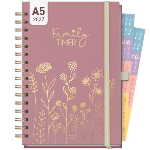 Artikelbild des Artikels “Family-Timer Deluxe A5 2027 [Fine Flowers rosé] “